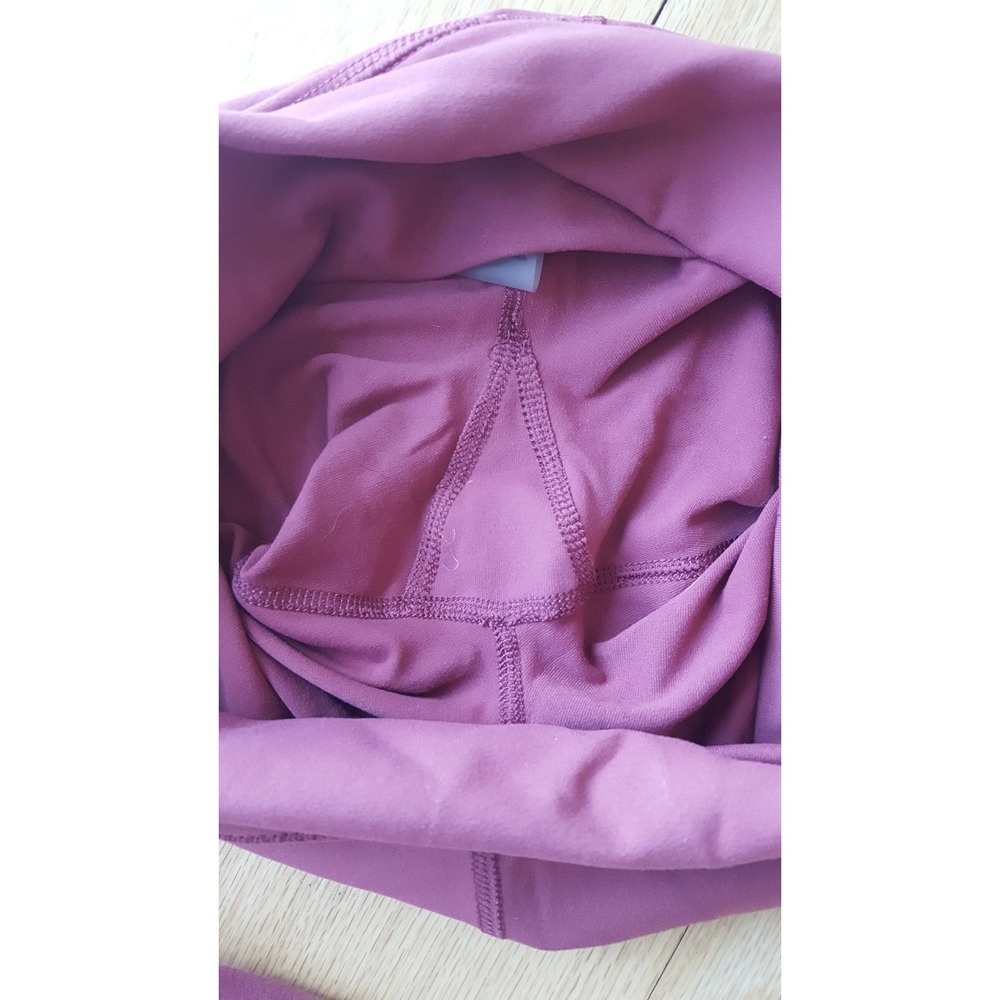 SAVVI brand Women dusty rose High Waisted Leggings with Pockets Size M - Picture 7 of 9